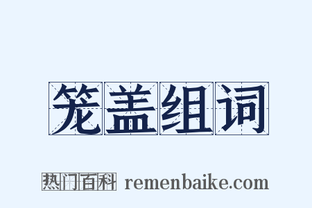 笼盖组词是什么意思的图片